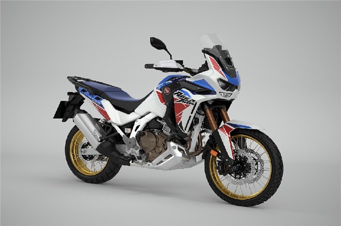  2022 Honda Africa Twin Sport with manual transmission.